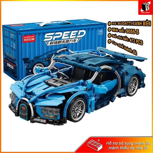 Đồ Chơi Lắp Ráp Mô Hình Siêu Xe 1:18 Lelebrother