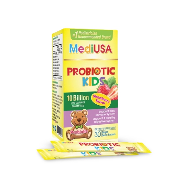 Men vi sinh dạng bột MediUSA Probiotic Kids 30 gói x 1.5g