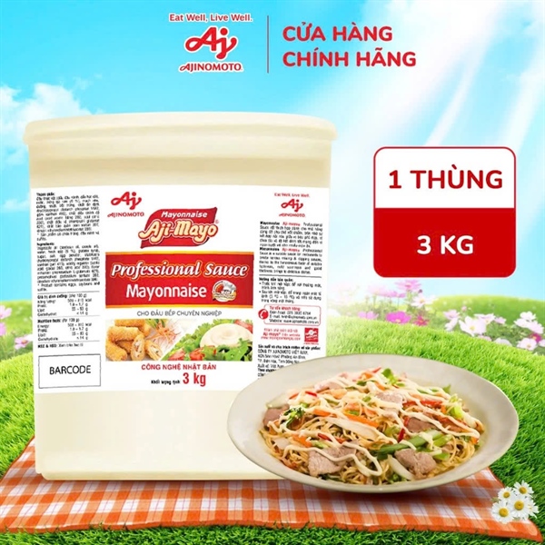 Xốt Mayonnaise Aji-mayo Professional Sauce 3kg/Xô