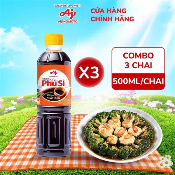 Nước Tương Phú Sĩ Ajinomoto 500ml Chai