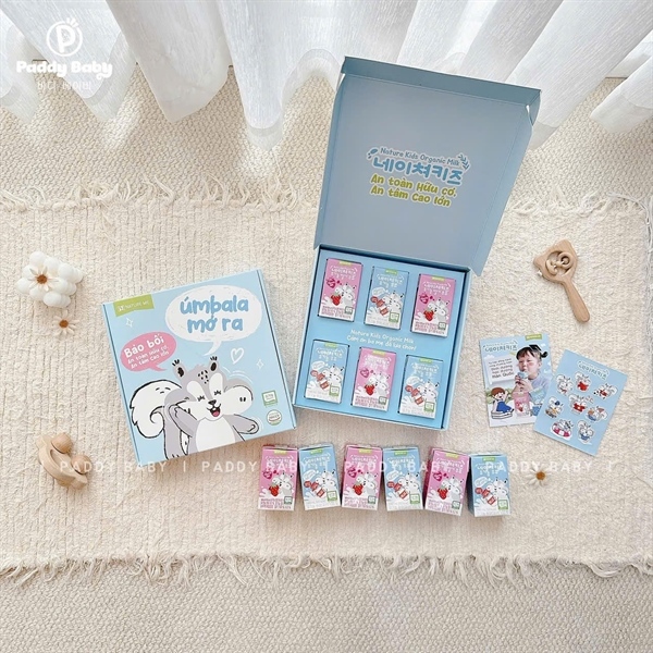 [Mix vị] Sữa tươi Organic Nature Kids Mix 3 Vị Dâu + Organics + Socola