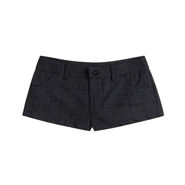 TWENTI Quần Mini Short Đáy Ngắn Kẻ Sọc - Xanh Kẻ - 1