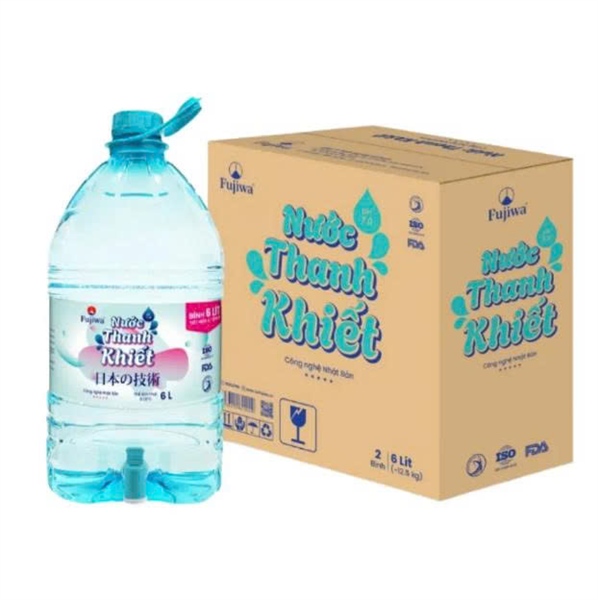 Nước thanh khiết pha sữa và uống thuốc bình 6lít (T*2 bình) - Fujiwa Việt Nam