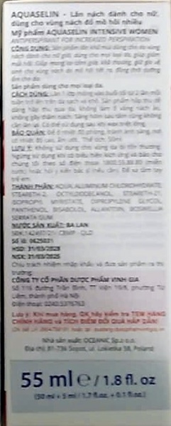 Lăn nách Nam Aquaselin Extreme for men 50ml (Xanh đậm) - Ba Lan (Vinh Gia) 2