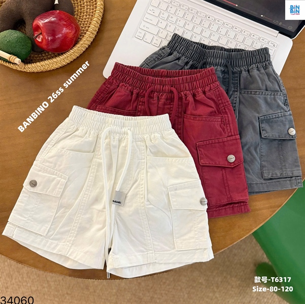 34060-Quần short BBN trắng túi hộp