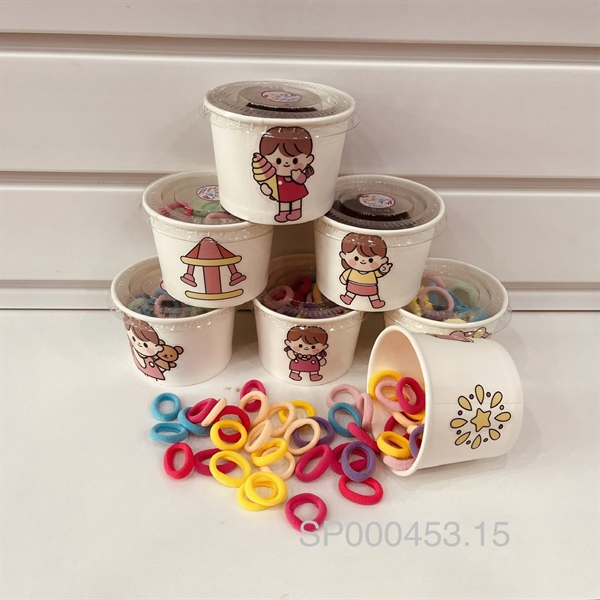 Ly cột tóc nhiều màu