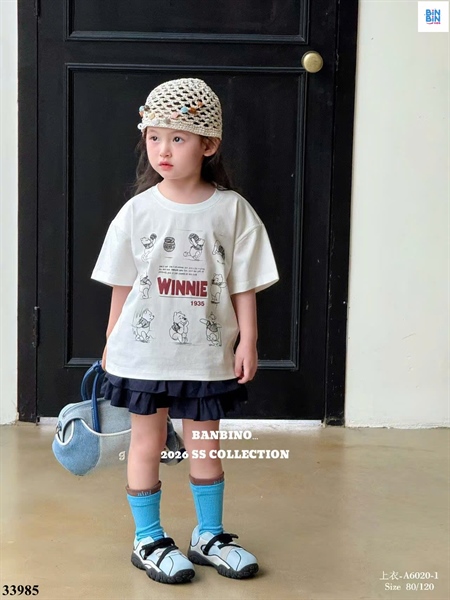 33985- Áo BBN Gấu Pure Trắng