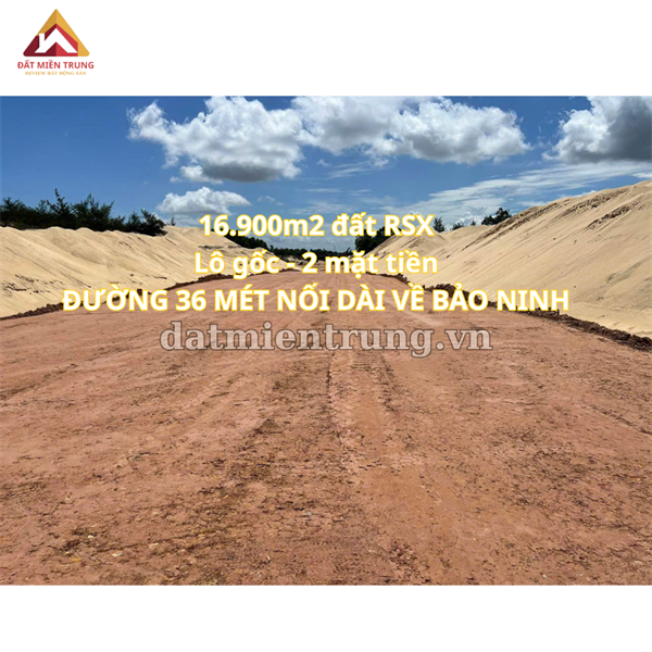 Đất RSX,đường 36mét Hà Thiệp, Quảng Ninh, Quảng Bình-16.900m2-Nam