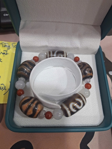 Vòng mix 5 loại dzi tây tạng KG+