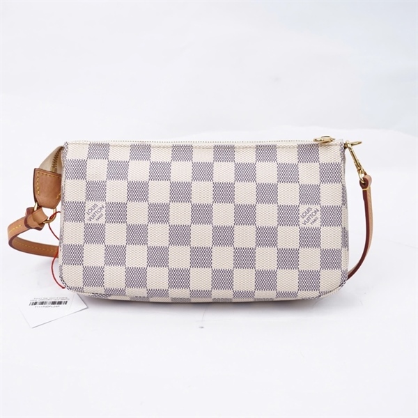 Túi LV kẹp nách ô vuông trắng (MB2280) sz22 KG+