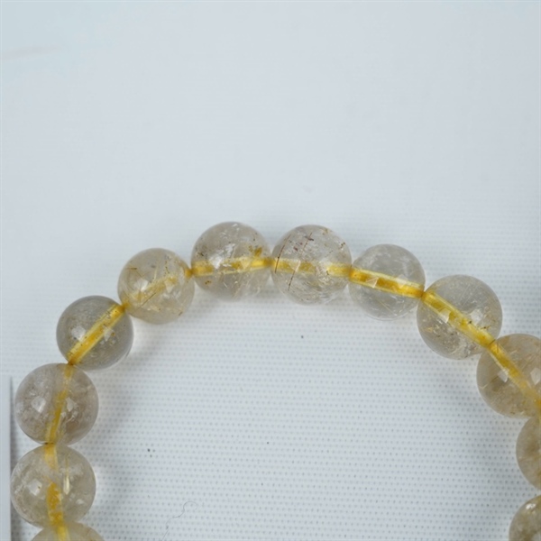 Vòng thạch anh tóc vàng ly8.6-10.9