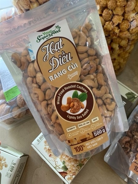 Hạt điều nhân rang củi 500g