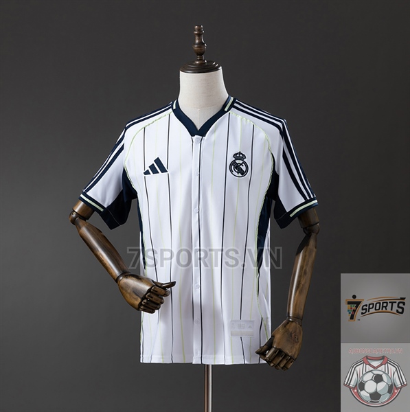 Áo Bóng Đá Real Madrid 2025/26 - Phiên Bản Áo Bóng Chày