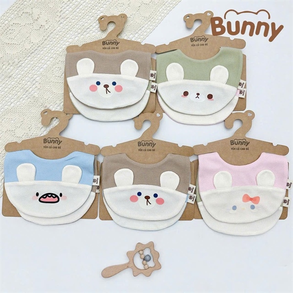 Yếm bấm cúc tai thỏ Bunny
