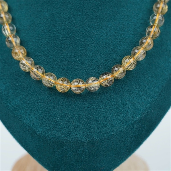 Chuỗi quấn thạch anh tóc vàng 118 hạt ly8.96-4.68 (643727) KG+