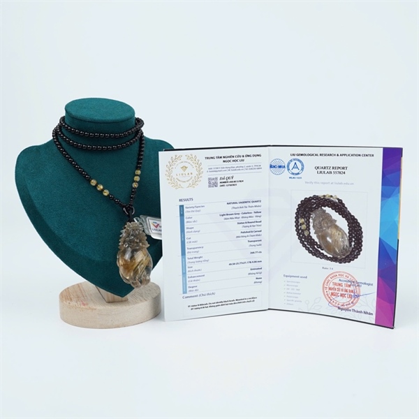 Dây chuyền cụ long quy tóc vàng (557824) KG+