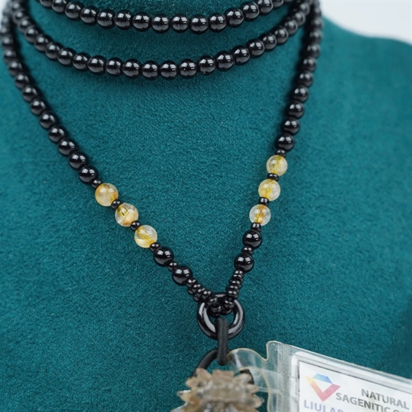 Dây chuyền cụ long quy tóc vàng (557824) KG+