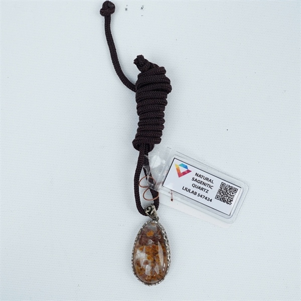 Mặt dây hoa thạch anh tóc (547424) KG+