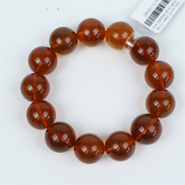 Vòng tay hổ phách 13 hạt ly18.96-18.06 (852583) KG+