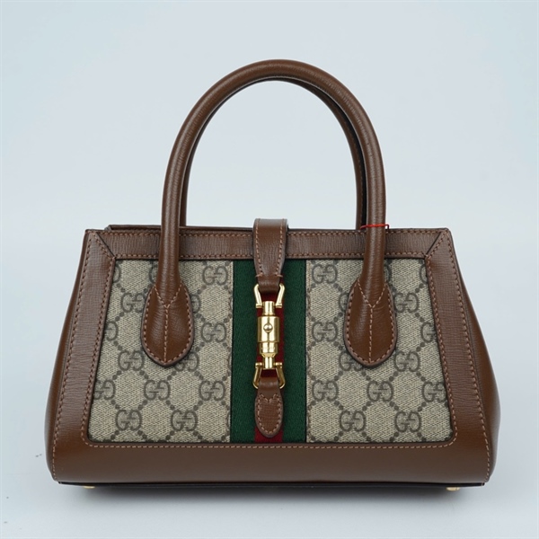 Túi GG Jackie 1961 xám (772126-493075) sz24 (HT) KG+