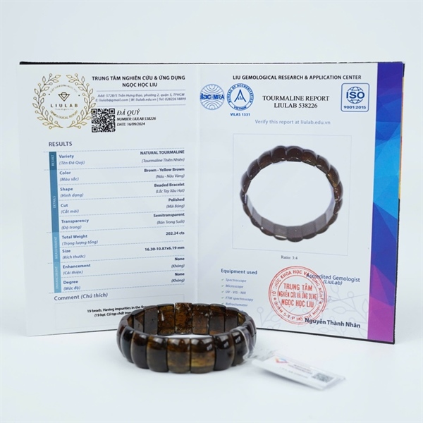 Vòng bản Tourmaline (538226) KG+