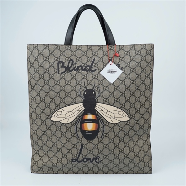 Túi GG Tote xám in hình (450950-467981) sz36 KG+