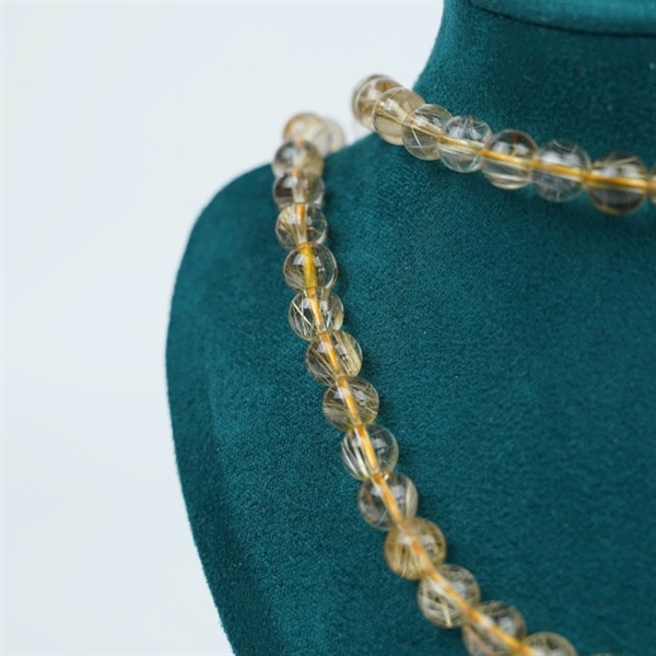 Chuỗi quấn thạch anh tóc vàng 118 hạt ly8.96-4.68 (643727) KG+