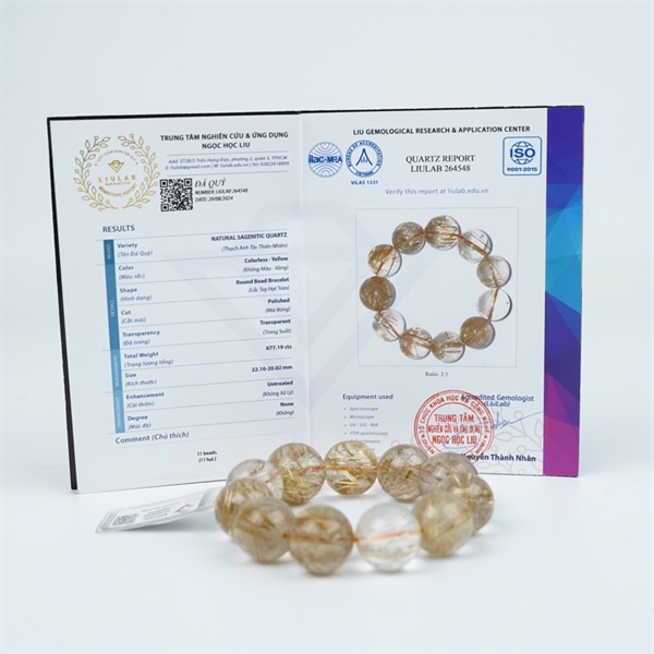 Vòng tóc vàng to 11 hạt ly22.1-20.02 (364548) KG+