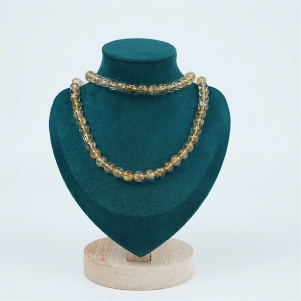 Chuỗi quấn thạch anh tóc vàng 118 hạt ly8.96-4.68 (643727) KG+