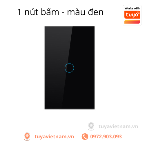 [Loại Tiêu Chuẩn] Công Tắc Thông Minh Wifi TUYA Hình Chữ Nhật, Cảm Ứng 1-2-3-4 Nút, App Smartlife