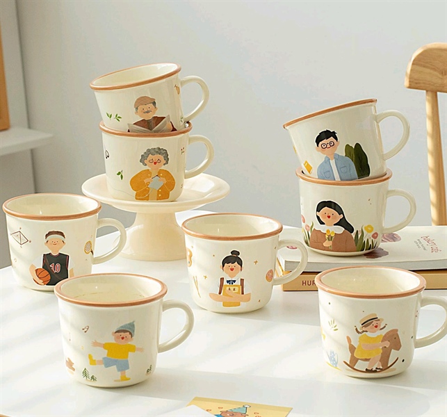 Cốc sứ thành viên gia đình (D90)