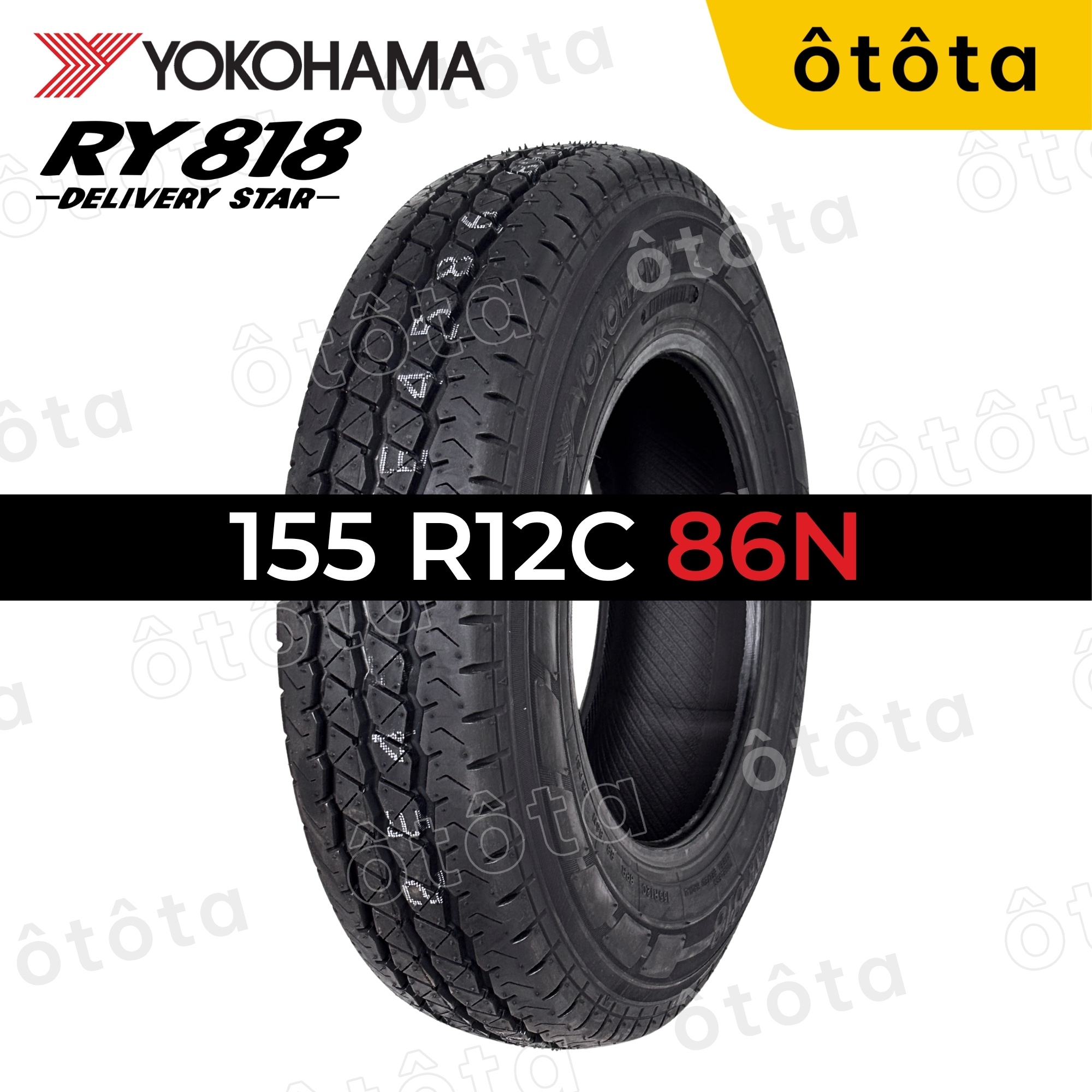 Lốp Yokohama 155 R12C 86N VAN RY818 Nhật