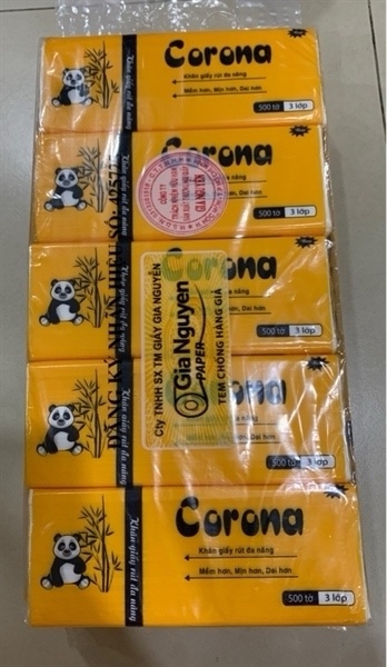 Giấy rút Corona gấu trúc size lớn
