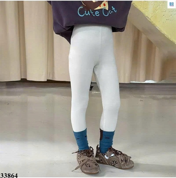 33864- Quần Legging Thun Tăm Kem Indicia