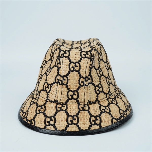 Nón GG cói viền đen size M KG+