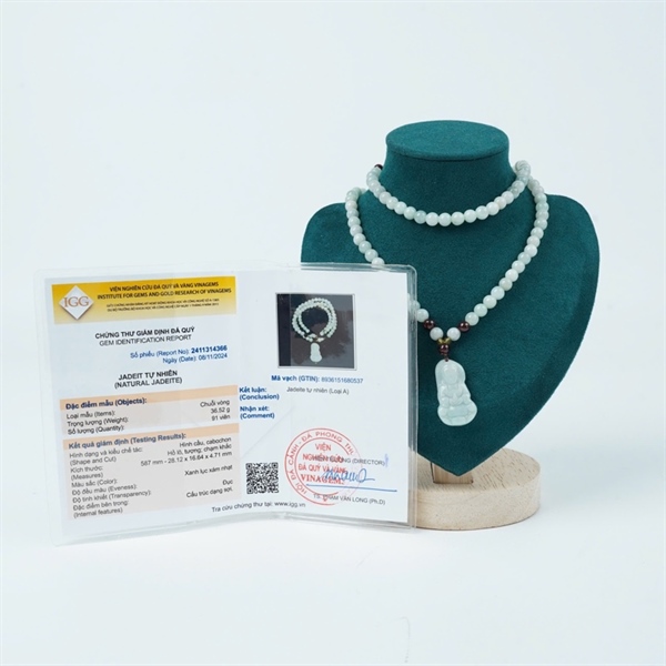 Chuỗi cẩm thạch mặt phật 91 hạt ly16..64x4.71 KG+