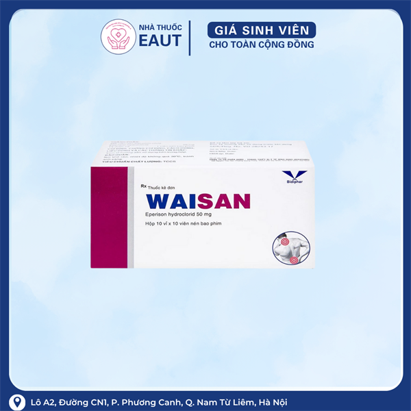 WAISAN EPERISON 50MG BIDIPHAR (HỘP 100V)