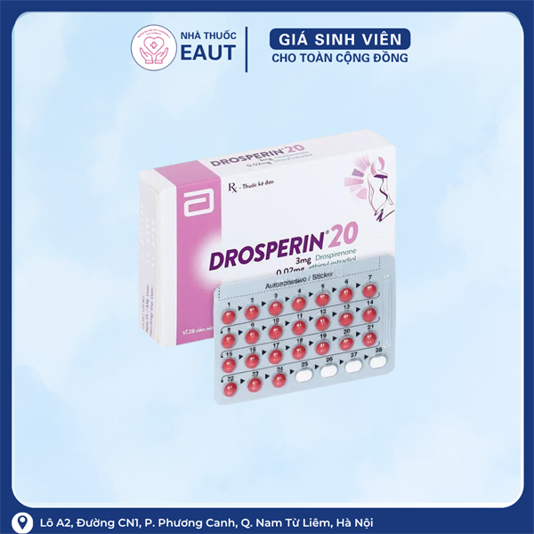 DROSPERIN 20 ABBOTT (HỘP 28 VIÊN)