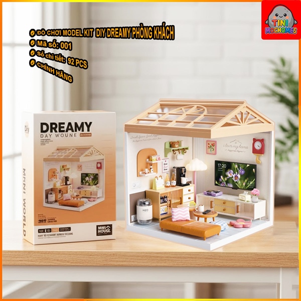 [CHÍNH HÃNG] Đồ chơi lắp ráp Miniature House căn phòng mơ ước DREAMY - Phòng khách