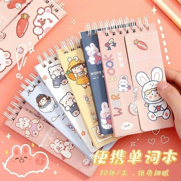 Sổ lò xo A7 note dài ngẫu nhiên 80 trang