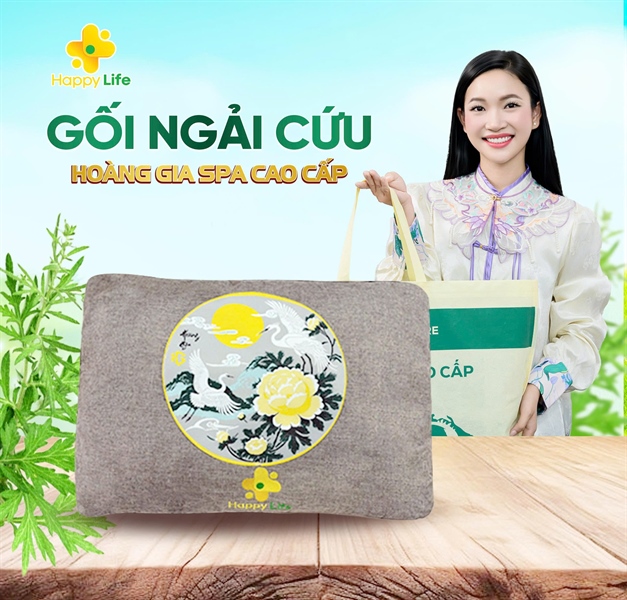 Gối Ngải Cứu Uyên Ương Cao Cấp Chính Hãng – Happy Life