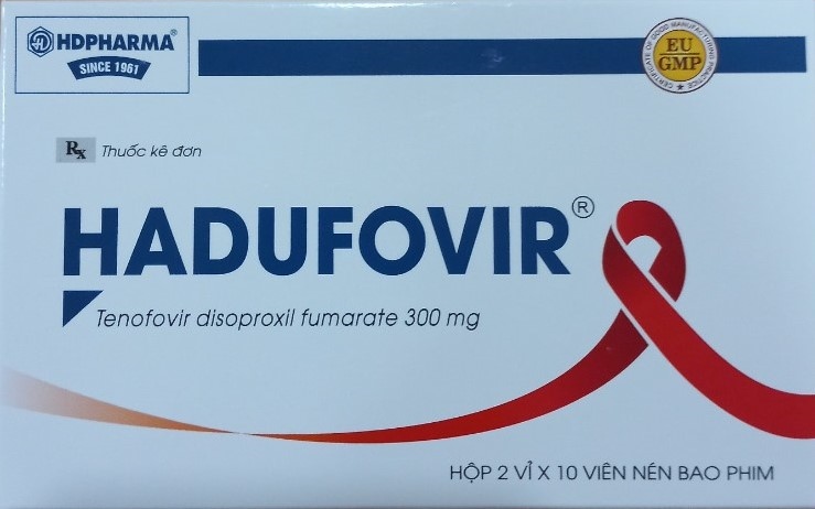 Hadufovir (Tenofovir 300mg) (Hộp 2 vỉ x 10 viên) - Hải Dương/VN