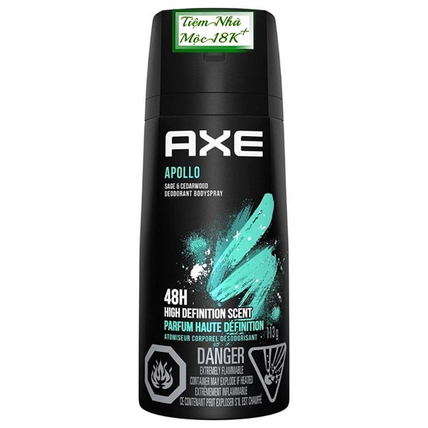 Xịt khử mùi Axe nam Apollo 150ml