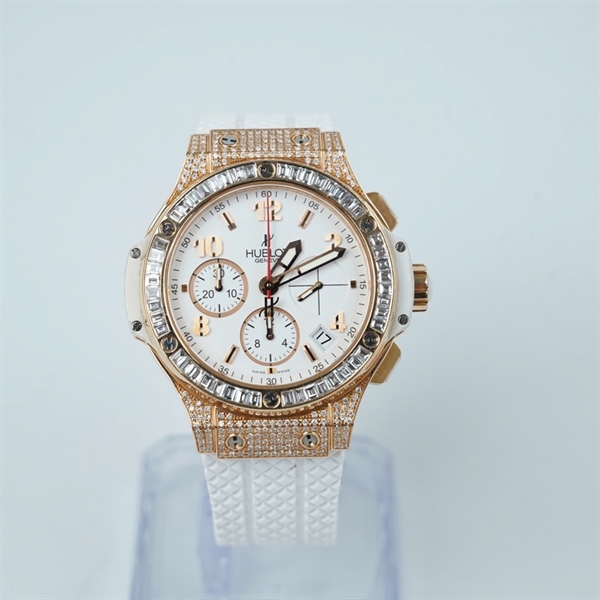 Đồng hồ Hublot Bigbang viền kim dây trắng (641703) sz36 (HC) KG+