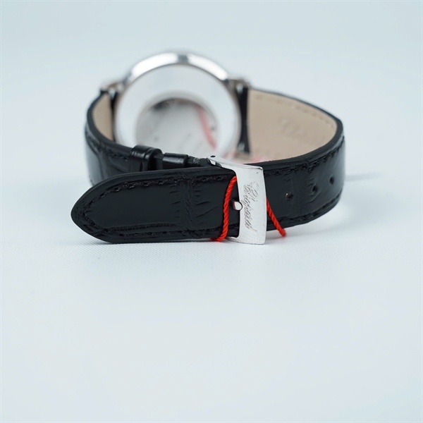 Đồng hồ Chopard dây đen viền đính kim- kim độ (1203905) sz35.6 (HC) KG+