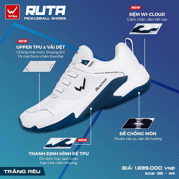 Giền Pickleball - Giày Pickleball Wika Ruta Quang Dương