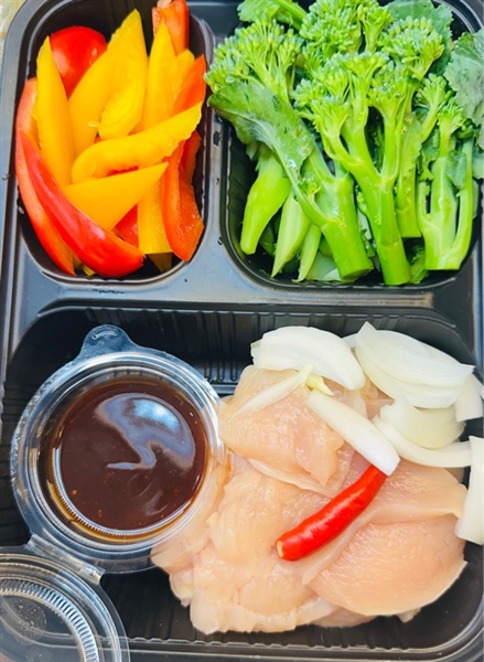 Sét ức gà rau củ