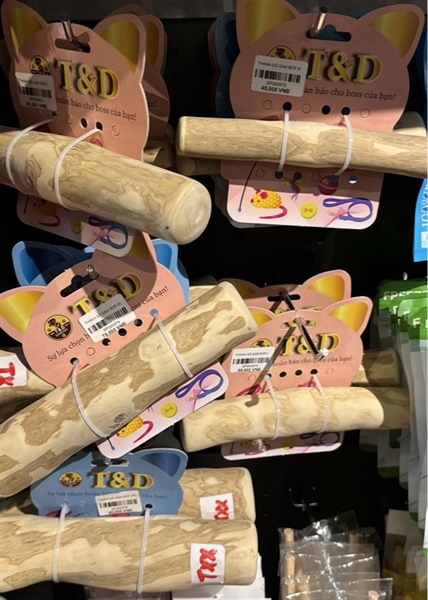 Đồ chơi xương gặm gỗ T&D