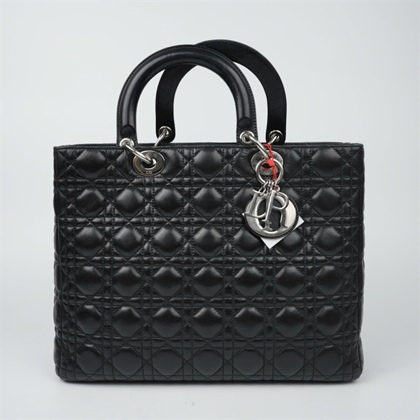 Túi Dior Lady đen có lót form (00-BN-0112) szL (HN) KG+