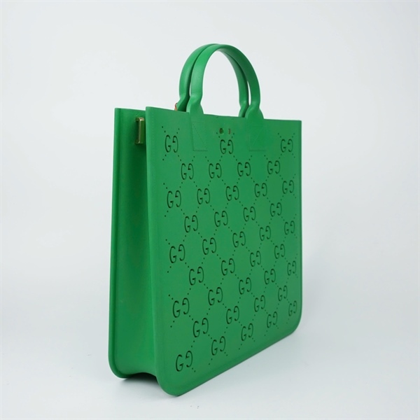 Túi GG Tote xanh lá (679365) sz33 (HN) KG+